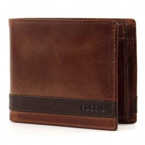 Portafogli Fossil Uomo"Queen Large Coin Pocket Bifold Brown" ML3653200