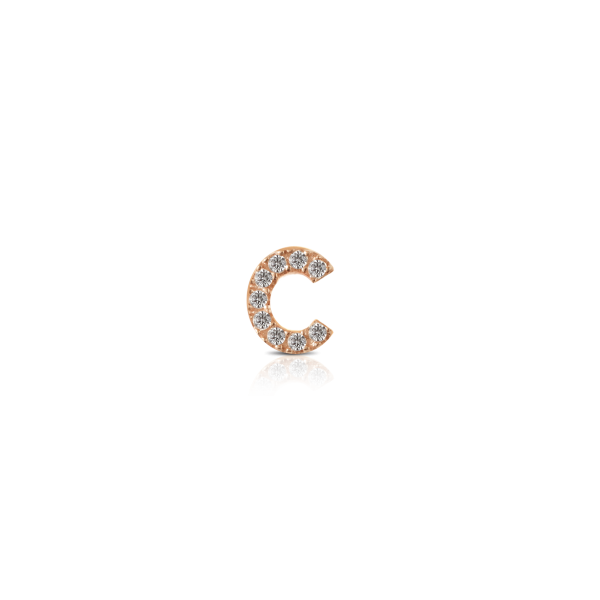 Componibile Kulto 925 Charm Donna "Always With Me" Lettera "C" Con Cristalli KC925-029