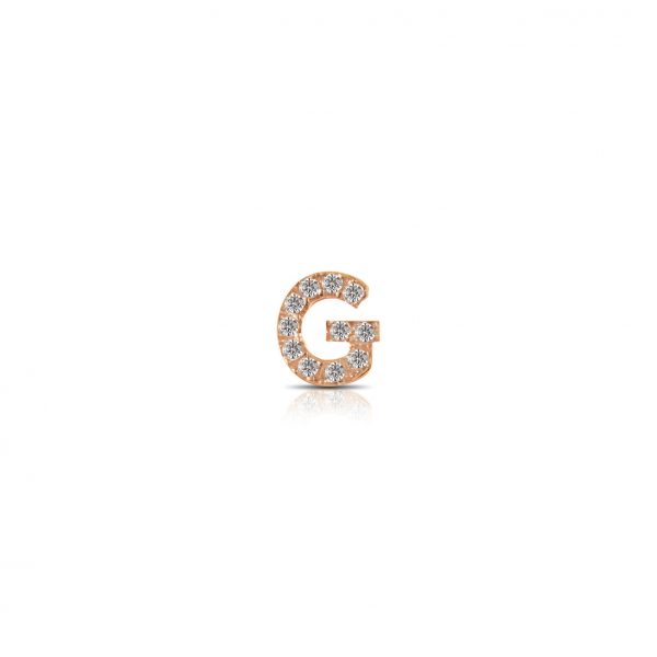 Componibile Kulto 925 Charm Donna "Always With Me" Lettera "G" Con Cristalli KC925-033
