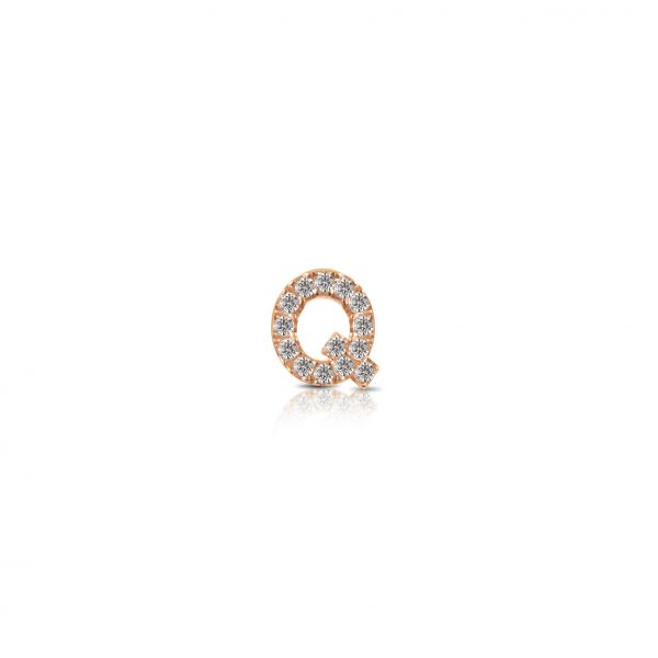 Componibile Kulto 925 Charm Donna "Always With Me" Lettera "Q" Con Cristalli KC925-043
