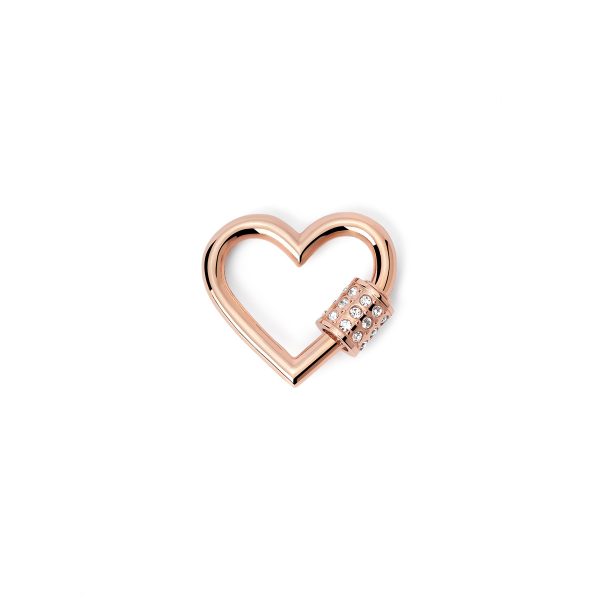 Caratteristiche Tecniche: -Moschettone a forma di cuore per bracciale o collana componibile di 2Jewels in acciaio 316L e cristalli bianchi -Dotazioni: box, shopper, garanzia ufficiale 2Jewels 24 mesi. -Ricorda che le chiusure ed i bracciali sono venduti separatamente Lock 'N' Chain E' La Nuova Collezione Di 2Jewels. Originali Moschettoni Con Diverse Forme, Colori E Finiture Da Abbinare A Catene. Gioca Con Il Tuo Stile E Crea Il Tuo Gioiello