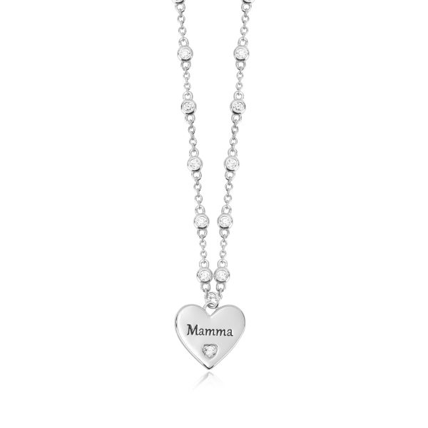 Collana Mabina Con Cuore Dedicato Alla Mamma 553406