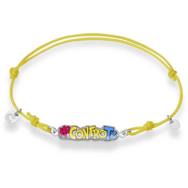 Bracciale Me Contro Te "Me Contro Te" Bambino Bambina Cordino Giallo BRA 224