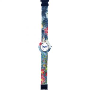 Cinturino Hip-Hop Orologio Uomo Donna "Jeans Rose Flower" 32 mm HBU0405