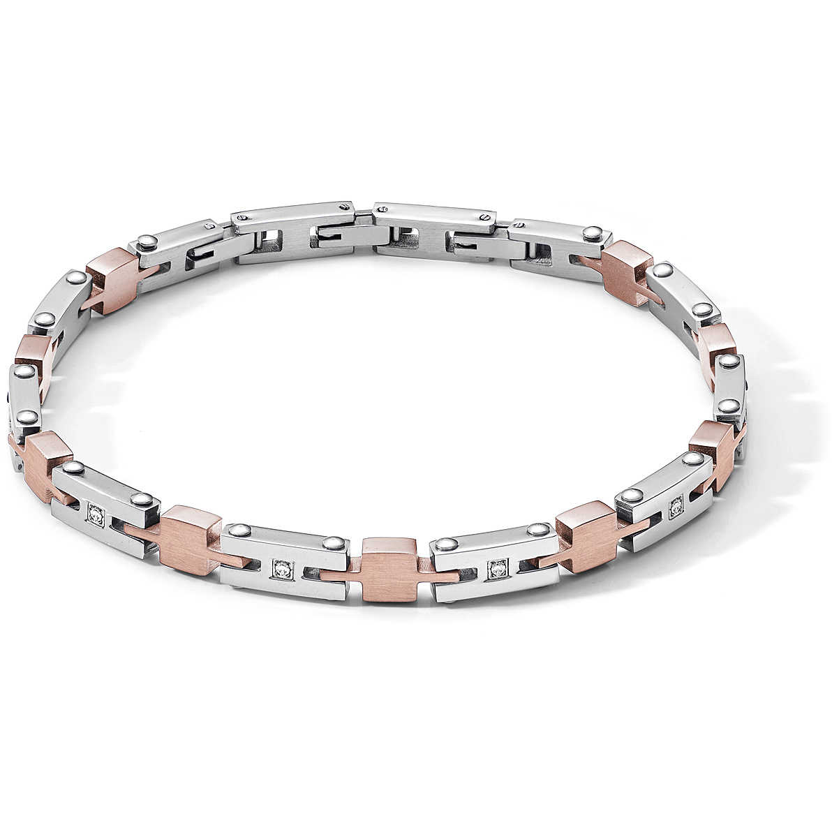 (image for) Bracciale Comete Gioielli Uomo “Zip” In Acciaio UBR 1035