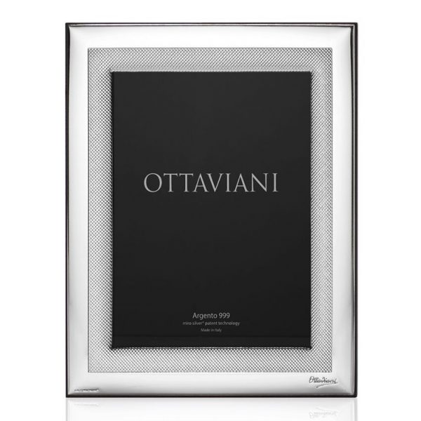 Cornice Ottaviani "Design" In Argento Miro Silver 3003 20x25 Cm