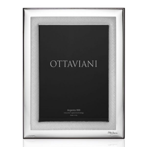 Cornice Ottaviani "Design" In Argento Miro Silver 3003 20x25 Cm