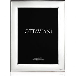 Cornice Ottaviani "Specchio" In Argento Miro Silver 1000 18x24 Cm