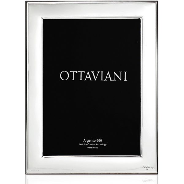 Cornice Ottaviani "Specchio" In Argento Miro Silver 1000 18x24 Cm