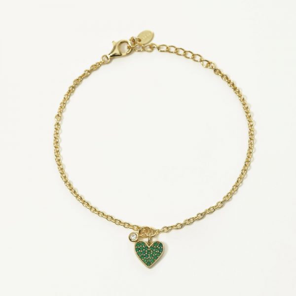 Bracciale Mabina Donna Con Charm Cuore "One Love" 533551