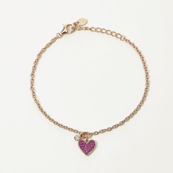 Bracciale Mabina Donna Con Charm Cuore "One Love" 533552