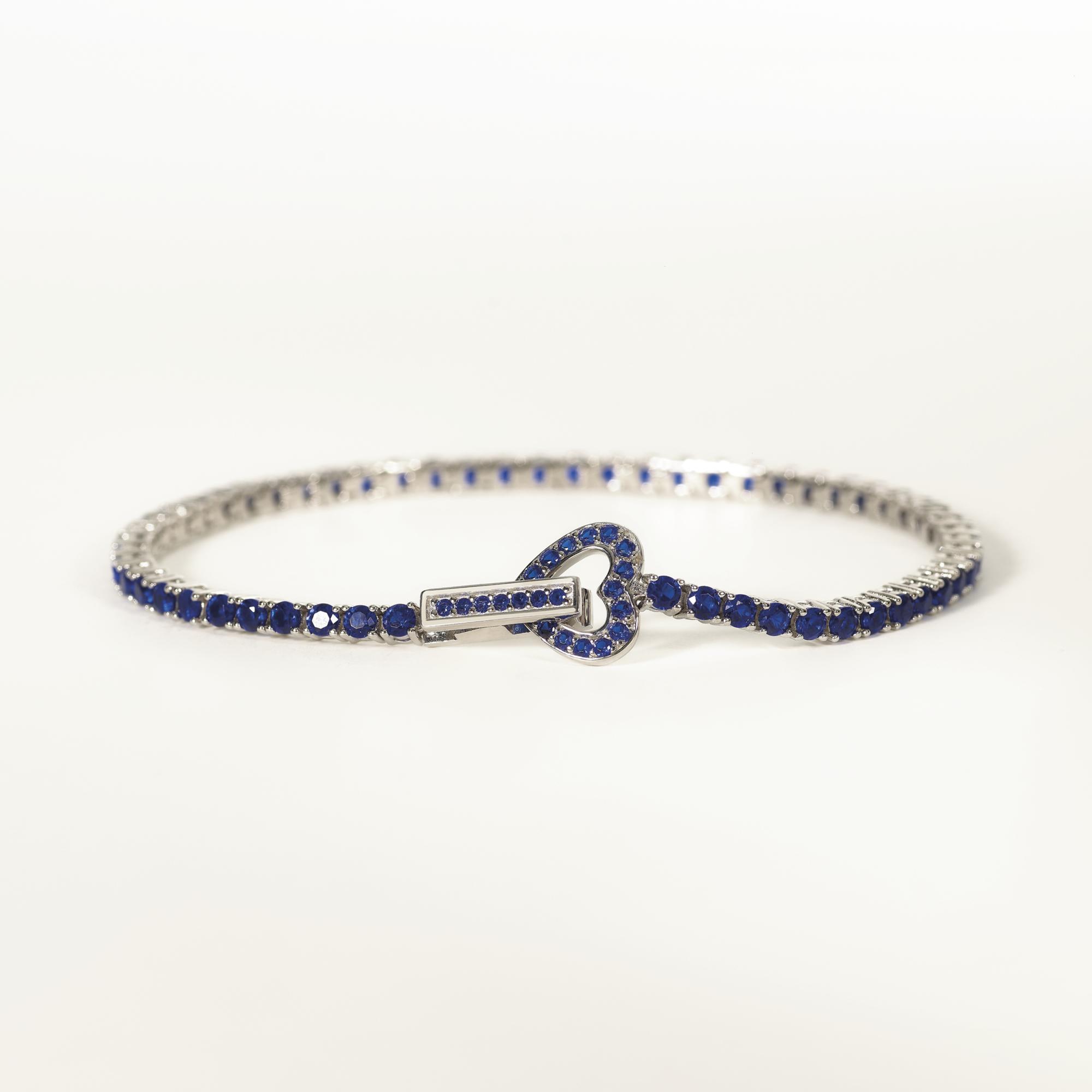 (image for) Bracciale Mabina Tennis Donna Con Chiusura A Cuore “Tennis Club” 533555-M 18CM
