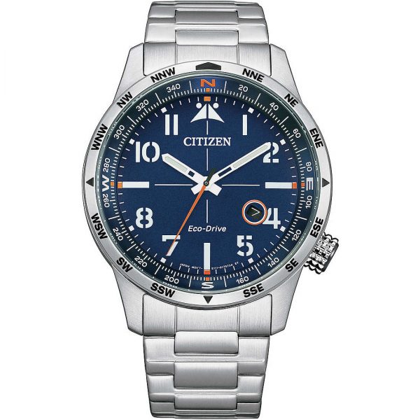 Orologio Citizen Solo Tempo Uomo Ecodrive "Aviator" BM7550-87L