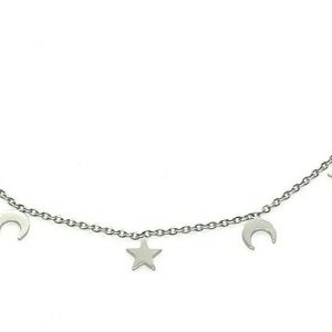 Collana Essesteel Jewels Con Charms Lune E Stelle EJCL-002