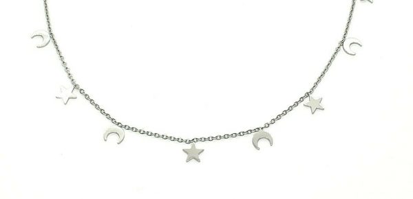 Collana Essesteel Jewels Con Charms Lune E Stelle EJCL-002