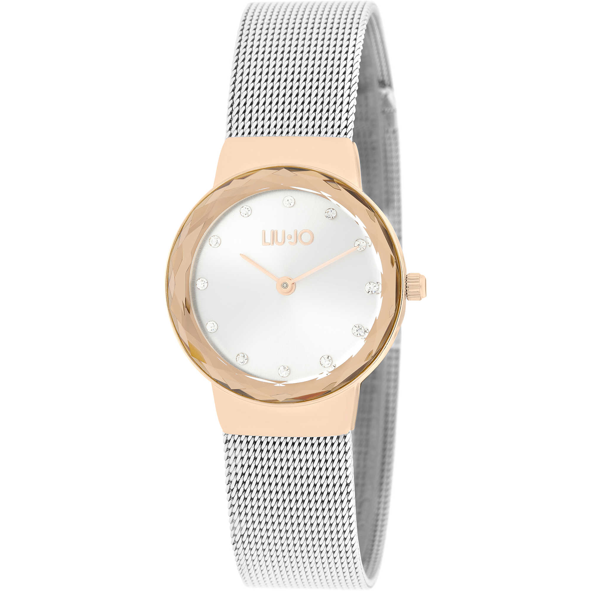 Orologio Liu Jo Solo Tempo Donna “Aurora” Bicolor Silver & Gold Rose TLJ1862 (image for) Orologio Liu Jo Solo Tempo Donna “Aurora” Bicolor Silver & Gold Rose TLJ1862