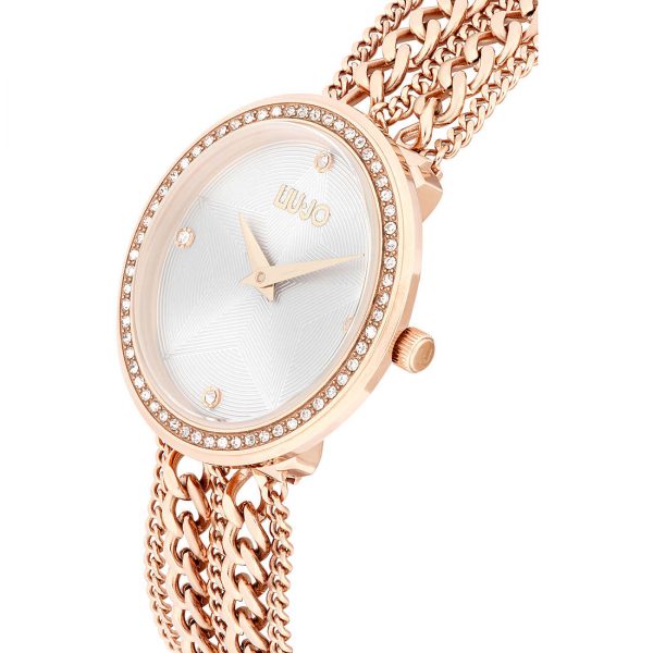 Orologio Liu Jo Solo Tempo Donna "Chain" Gold Rose TLJ1833