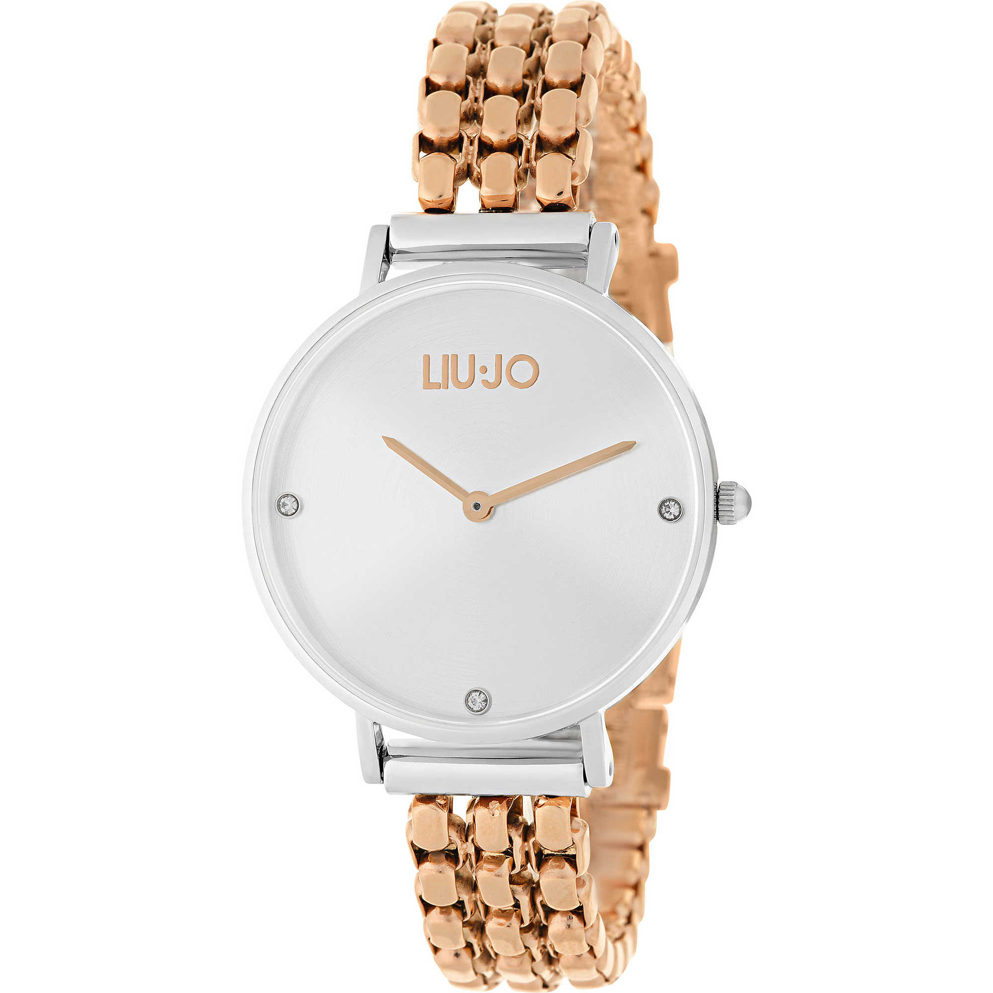 (image for) Orologio Liu Jo Solo Tempo Donna “Framework” Silver & Gold Rose TLJ1389