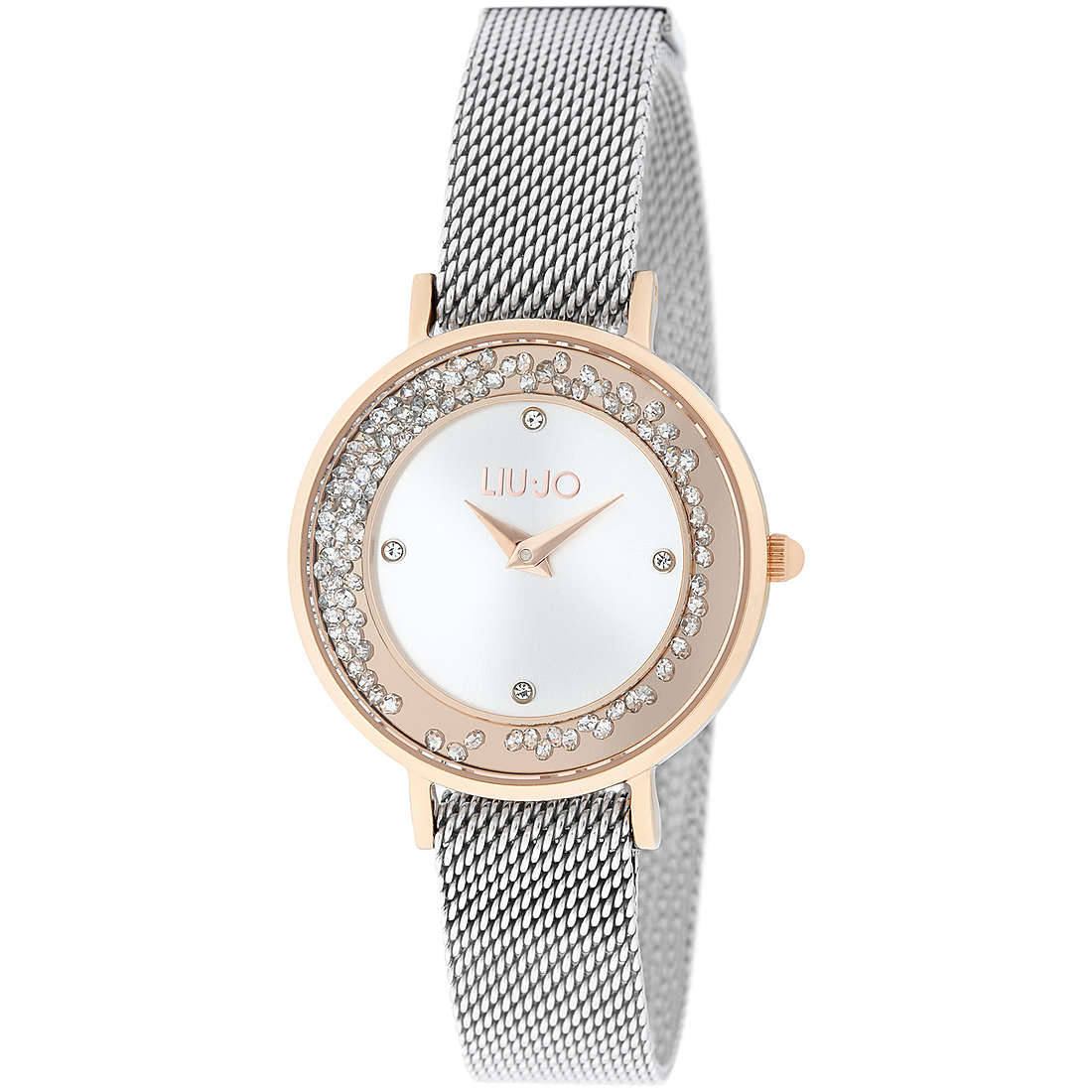 Orologio Liu Jo Solo Tempo Donna “Mini Dancing Slim” Silver & Gold Rose TLJ1695 (image for) Orologio Liu Jo Solo Tempo Donna “Mini Dancing Slim” Silver & Gold Rose TLJ1695