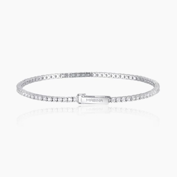 Bracciale Mabina Uomo Donna Tennis "Tennis Club" 2MM 19CM 533355/M