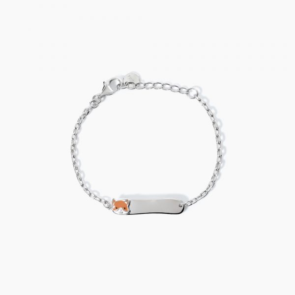 Bracciale Mabina Junior Neonato Con Volpe E Targhetta Incidibile "Fox-Tag" 533595