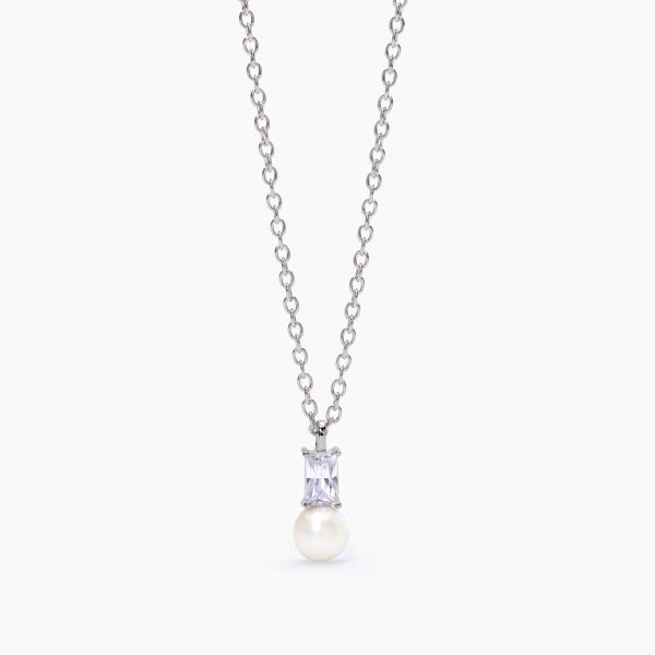 Collana Mabina Donna Con Perla e Zirconi "Mon Chèri" 553503