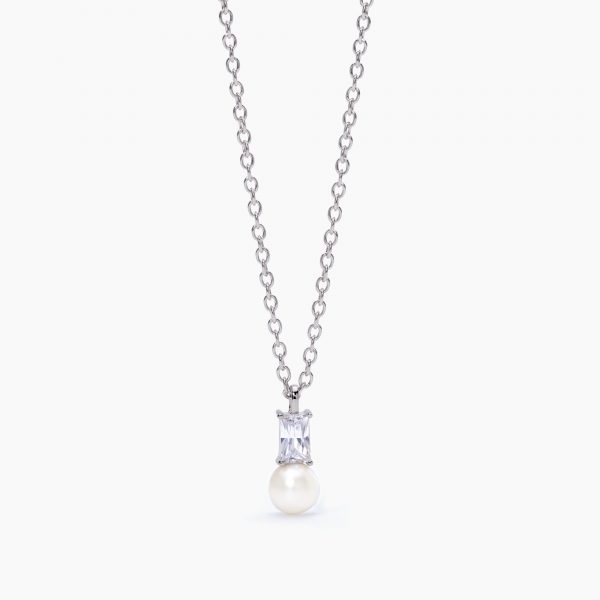 Collana Mabina Donna Con Perla e Zirconi "Mon Chèri" 553503