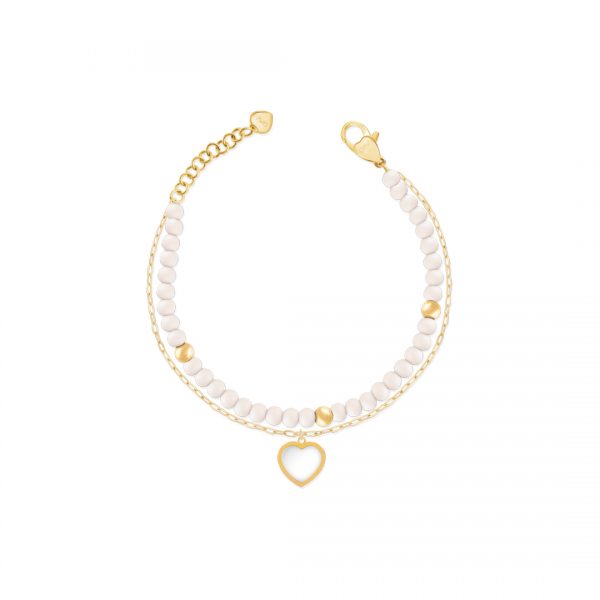 Bracciale Ops! Objects Donna Con Charm Cuore "Natural Heart" OPSBR-767