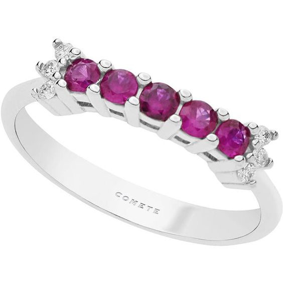 (image for) Anello Comete Gioielli Donna Con Diamanti E Rubini “Principessa” ANB 2350