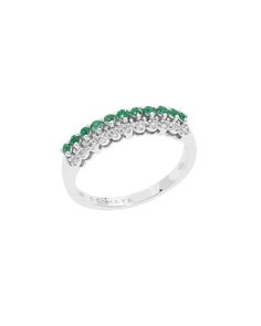 Anello Comete Gioielli Donna Con Smeraldi E Diamanti “Tiara” ANB 2618 (image for) Anello Comete Gioielli Donna Con Smeraldi E Diamanti “Tiara” ANB 2618
