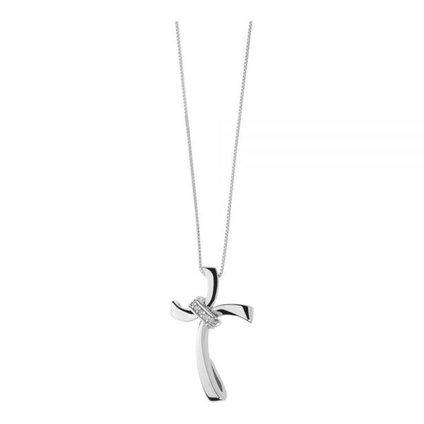 Collana Comete Gioielli Croce Con Diamanti "Fantasie Di Diamanti" GLB 1333