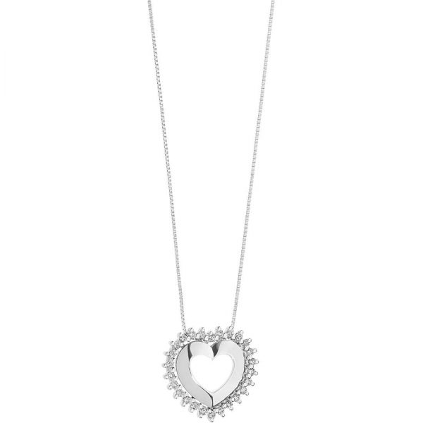 Collana Comete Gioielli Donna Cuore Con Diamanti "Ginevra" GLB 1482