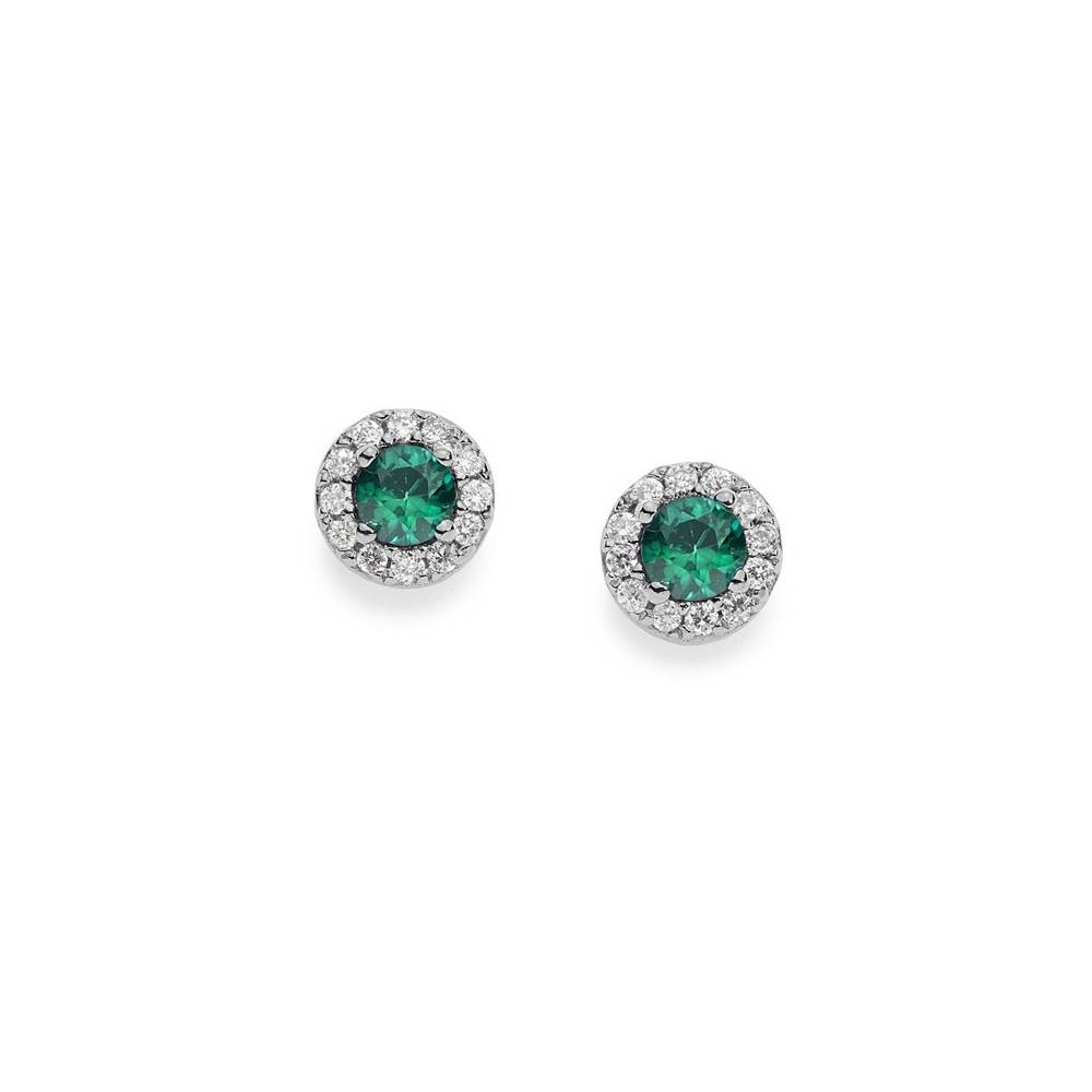 Orecchini Comete Gioielli Donna Con Smeraldi E Diamanti “Classic” ORB 749 (image for) Orecchini Comete Gioielli Donna Con Smeraldi E Diamanti “Classic” ORB 749