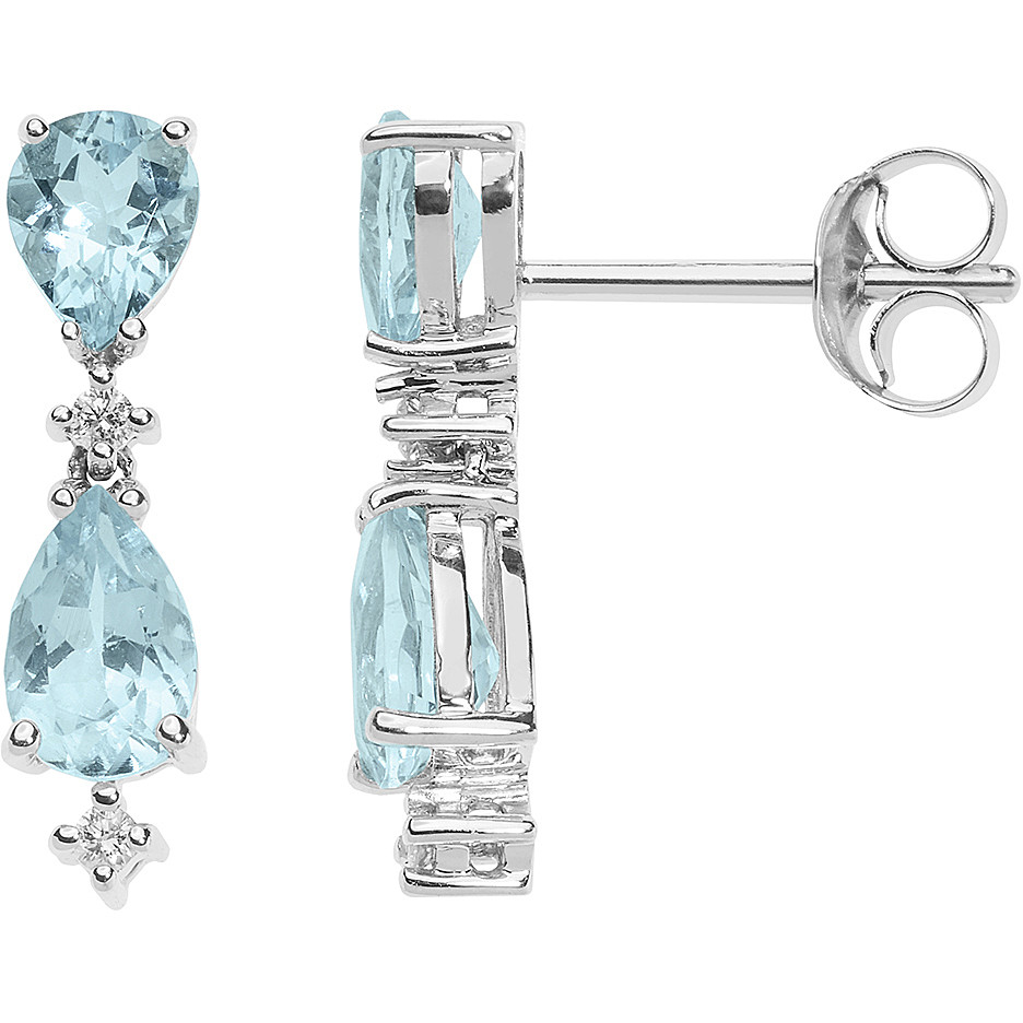 Orecchini Comete Gioielli Donna Con Acquamarina E Diamanti “Gocce Di Stella” ORQ 262 (image for) Orecchini Comete Gioielli Donna Con Acquamarina E Diamanti “Gocce Di Stella” ORQ 262