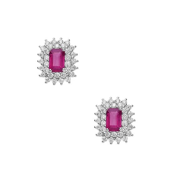 Orecchini Comete Gioielli Donna Con Rubini E Diamanti “Regina” ORB 1059 (image for) Orecchini Comete Gioielli Donna Con Rubini E Diamanti “Regina” ORB 1059