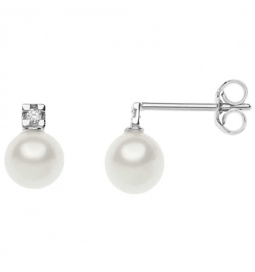 Orecchini Comete Gioielli Donna Perle Con Diamanti “Storia Di Luce” ORP 702 (image for) Orecchini Comete Gioielli Donna Perle Con Diamanti “Storia Di Luce” ORP 702