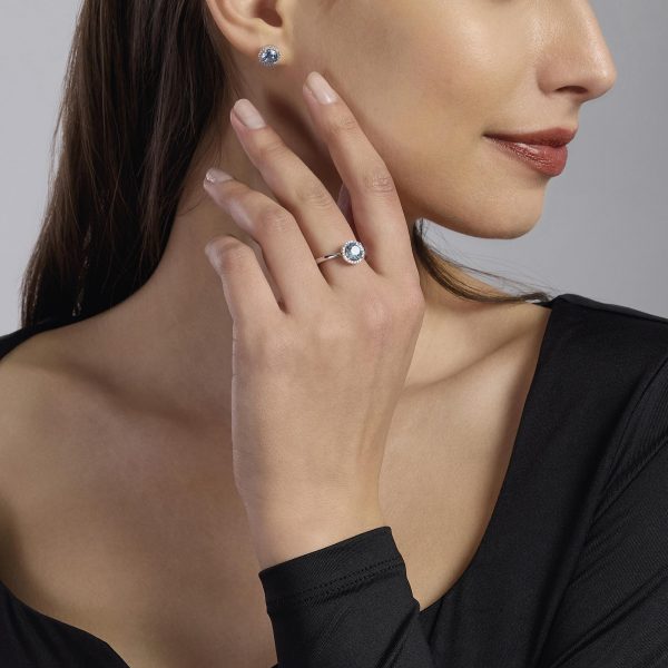 Anello Mabina Donna Con Acquamarina Sintetica "Revival" 523341